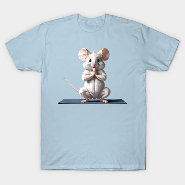 Yoga Mouse T-Shirt by FabrizioX